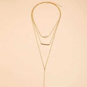🔥4 For $25🔥
 New Faux Pearl Layered Necklace